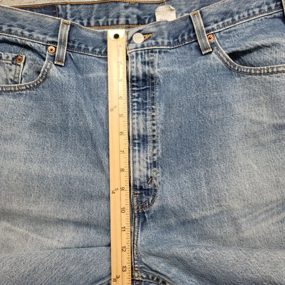 Vintage Levis Jeans Mens 40x30 Blue‎ Denim 505 Regular Fit Straight Distressed